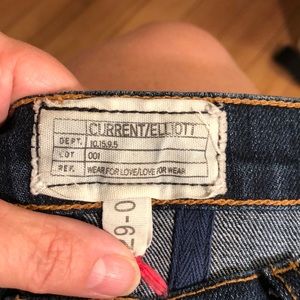 Current Elliot patch jeans